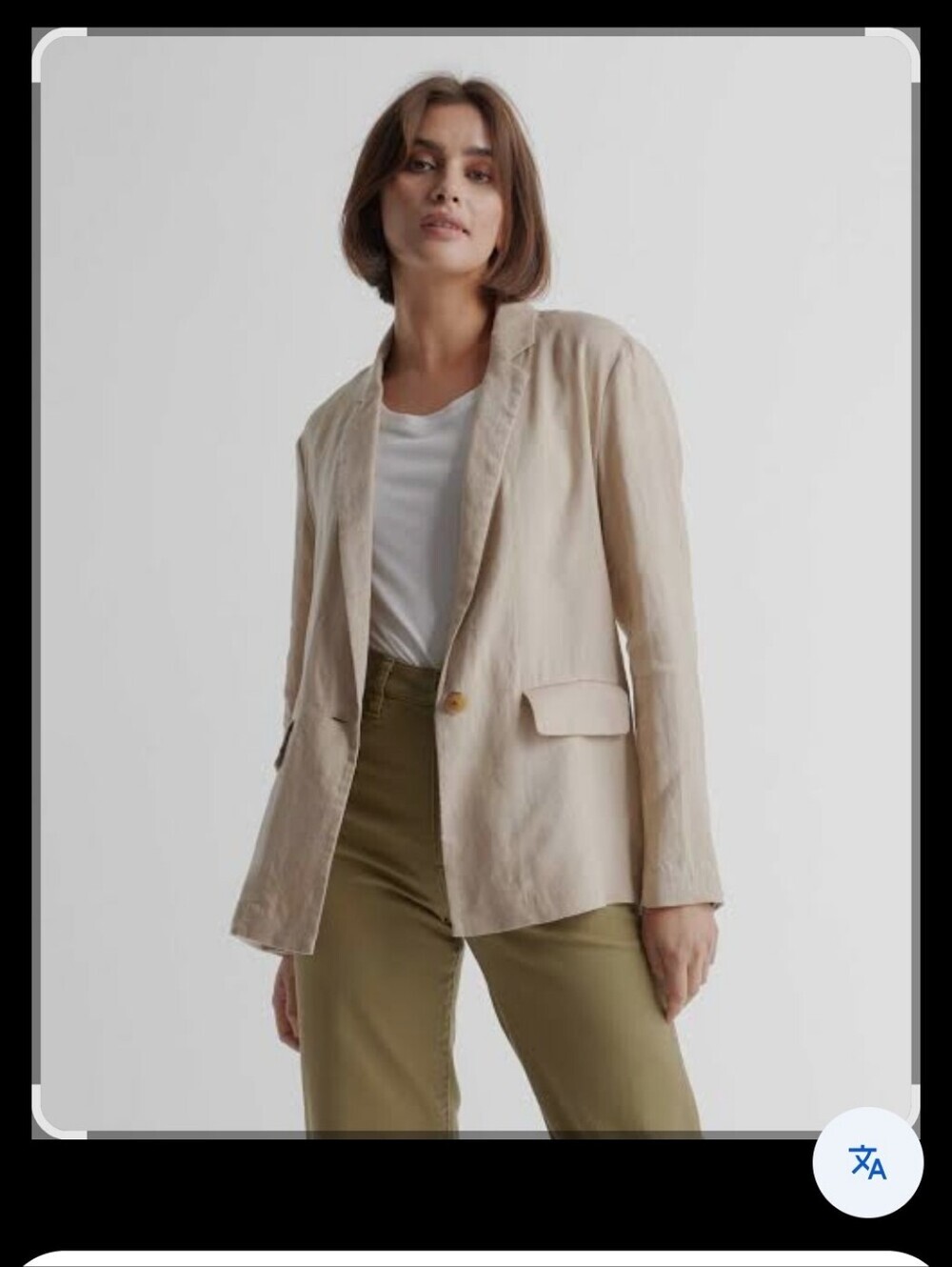 Quince European Linen Womens Blazer, Size Medium - Picture 8 of 8